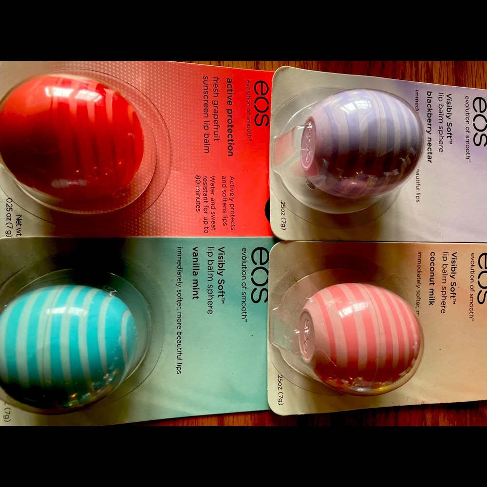 EOS lip balm quad